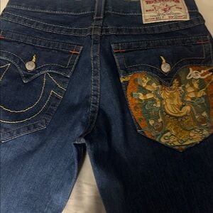 True Religion Billy S. Dark Blue Straight Jeans